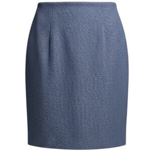 Express Classic Pencil Skirt in Navy Blue Tweed Pattern - Size 00